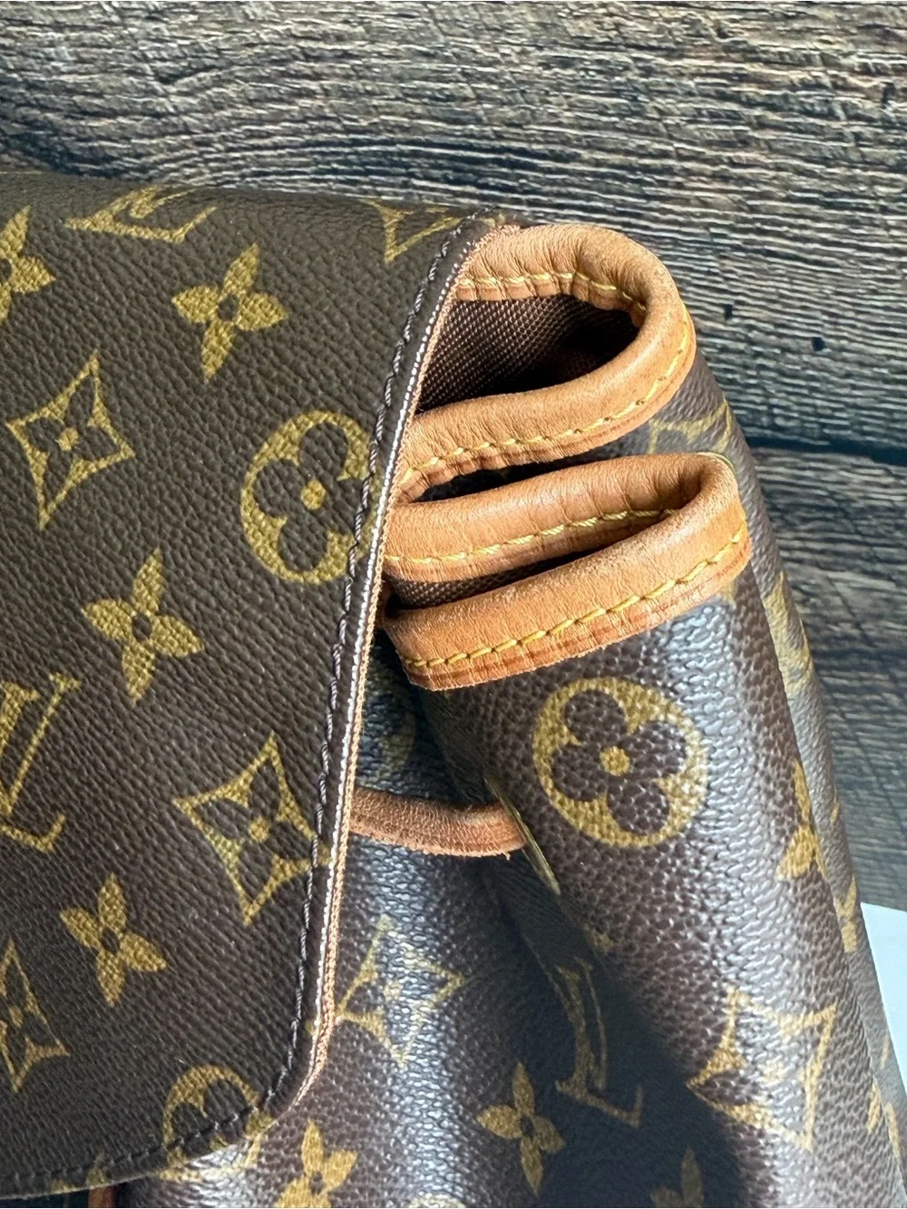 Authentic Louis Vuitton Montsouris GM Monogram Backpack Vintage Bag Tote